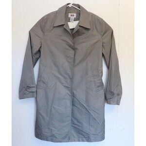 Armani Exchange Mens Windbreaker Jacket Vintage 90s Long Button Grey‎ Sz Small